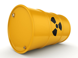 3D rendering radioactive barrel © apopium