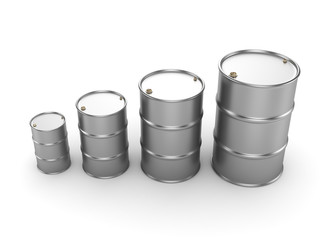 3D rendering aluminum barrel