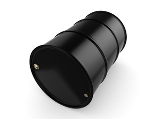 3D rendering black barrel