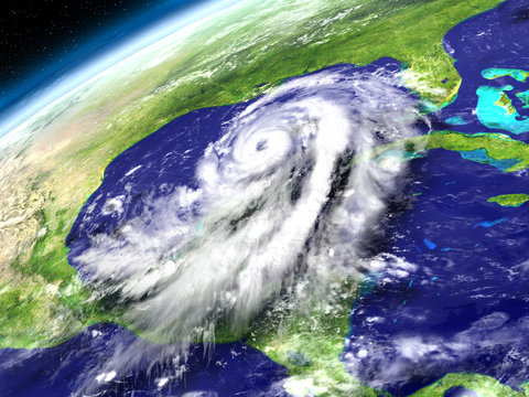 Orbit view of Hurricane Matthew