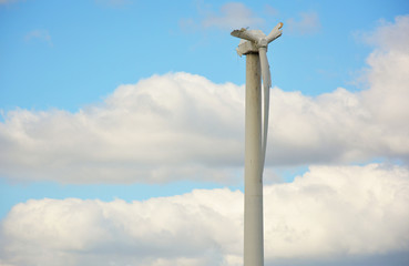 Zerst&ouml;rtes Windrad