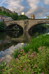 Fototapeta na wymiar Durham City, River Weir England UK