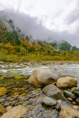 Majestic mountain river in Canada.