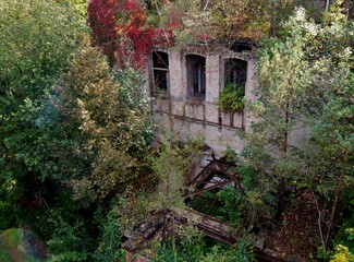 Fototapeta na wymiar Ruine im Wald