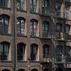 Obraz premium Low angle exterior view of a building, Seattle, Washington State