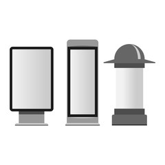 Advertisement billboard template vector