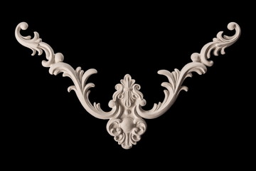 gypsum products, stucco weave, pattern, ornament on a black background