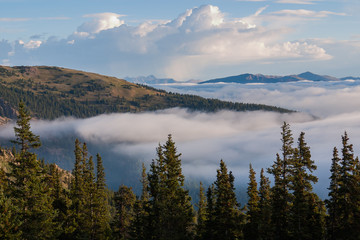 Landscape of the Rocky Mountains, Colorado, USA