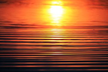 отражение солнце на воде