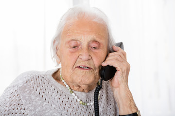 Senior Woman Talking On Phone