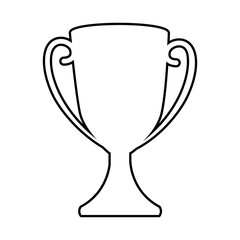 trophy winner championship isolated vector illustration design