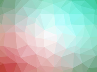 Obraz premium Abstract pink green gradient polygon shaped background