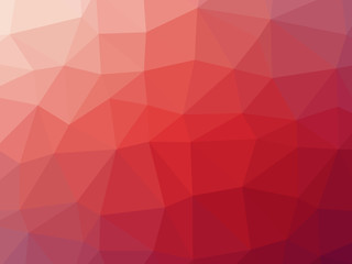 Obraz premium Red gradient abstract polygon shaped background