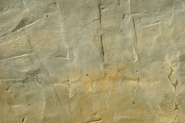 Wall part with scratches and cracks
