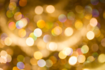 golden bokeh light celebration event night Xmas theme