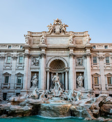 Fototapeta na wymiar La fontaine de Trevi à Rome
