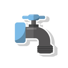 Tap object icon. Ecology renewable and conservation theme. Isolated design. Vector illustration
