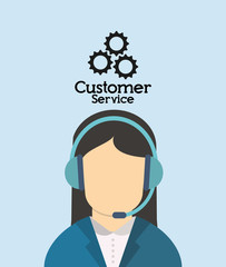 customer service worker related icons image vector illustration