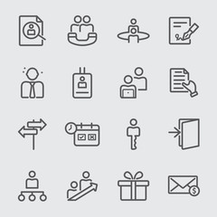 Human Resources  line icon