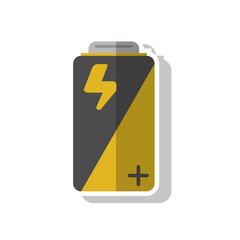 Battery icon. Energy power and technology theme. Isolated design. Vector illustration