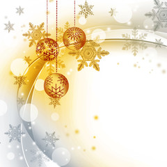 クリスマスツリークリスマス　雪の結晶　クリスマスボール