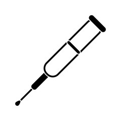 Crutch icon. Medical health care and hospital theme. Isolated design. Vector illustration