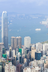 Hong Kong city, view from The Peak