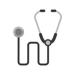 Stethoscope icon. Medical health care and hospital theme. Isolated design. Vector illustration