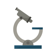 Microscope icon. tool laboratoy science and chemistry theme. Isolated design. Vector illustration