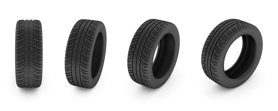 car tire. Car tire isolated on white background.