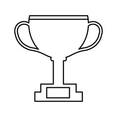 trophy winner championship isolated vector illustration design