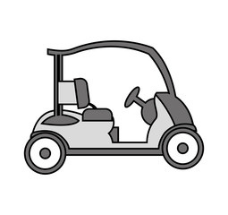 golf cart vehicle equipment vector illustration design