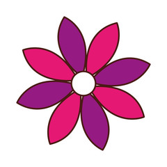 beautiful flower cute icon vector illustration design