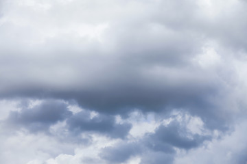 Blue sky with clouds.