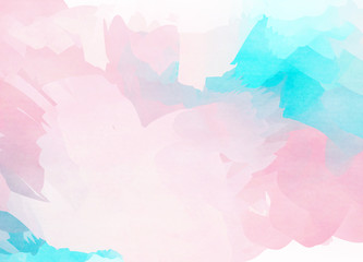 Abstract colorful watercolor for background. Digital art paintin