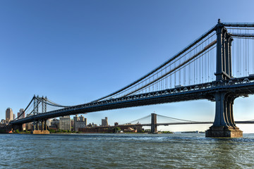 Fototapeta premium Widok na Manhattan Bridge