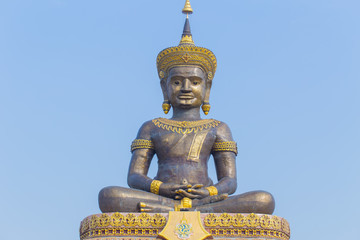 Fototapeta premium Tammaracha buddha statue at Phetchabun, Thailand.