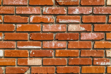 Red weathered bricks