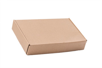 Cardboard box isolate on white background