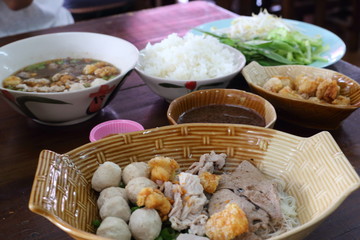Boat Noodle Thailand style noodle soup