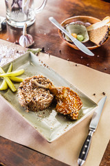 duck with buckwheat