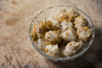 Shumai dumplings,Dim sum.