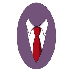 tie and shirt.  business vector logo