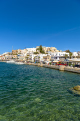 Naklejka na ściany i meble Naxos port. Panoramic view of one of the most beautiful islands