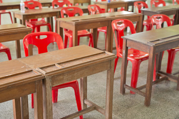Empty classroom