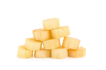 Sugar cane on white background.