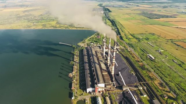 Aerial shot Thermal Power Plant