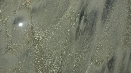 Close up of gold sand