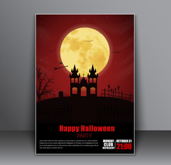 Design a poster (flyers, cover) for Halloween