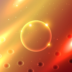 Bright colorful background with bubbles